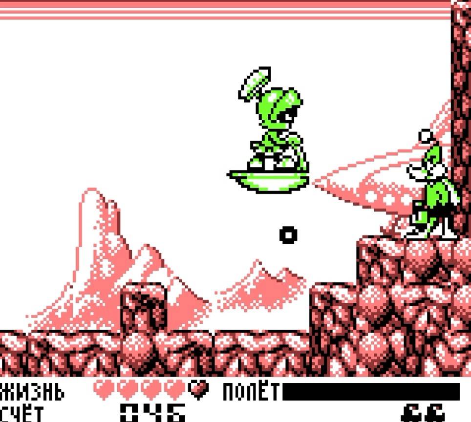 Daffy Duck The Marvin Missions - геймплей игры Game Boy